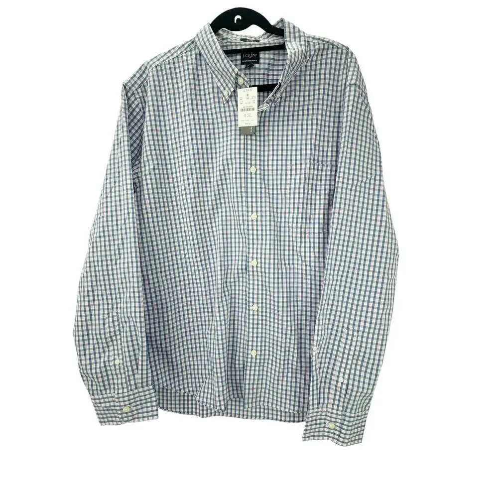 J. Crew Factory Men's Slim Untucked Flex Performance Casual Shirt Size XXL NWT